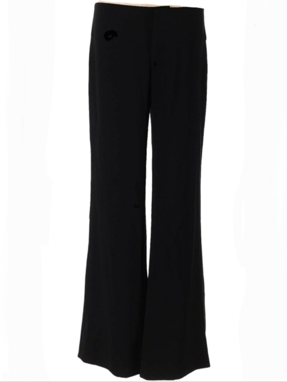 GIANNI BINI Black Wide Leg Flare Trouser Dress Pants Size 4